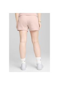 Puma - Damskie szorty z wysokim stanem i małym logo No.1 ESS 5'' PUMA Rose Quartz Pink. Stan: podwyższony. Kolor: różowy