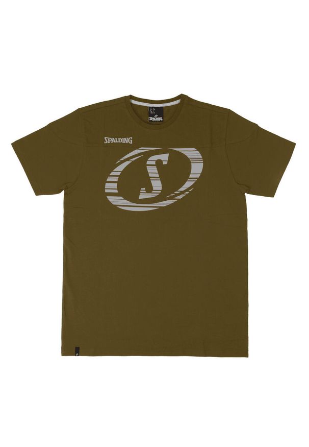 SPALDING - Koszulka Spalding Fast. Kolor: wielokolorowy, szary, zielony. Sport: koszykówka