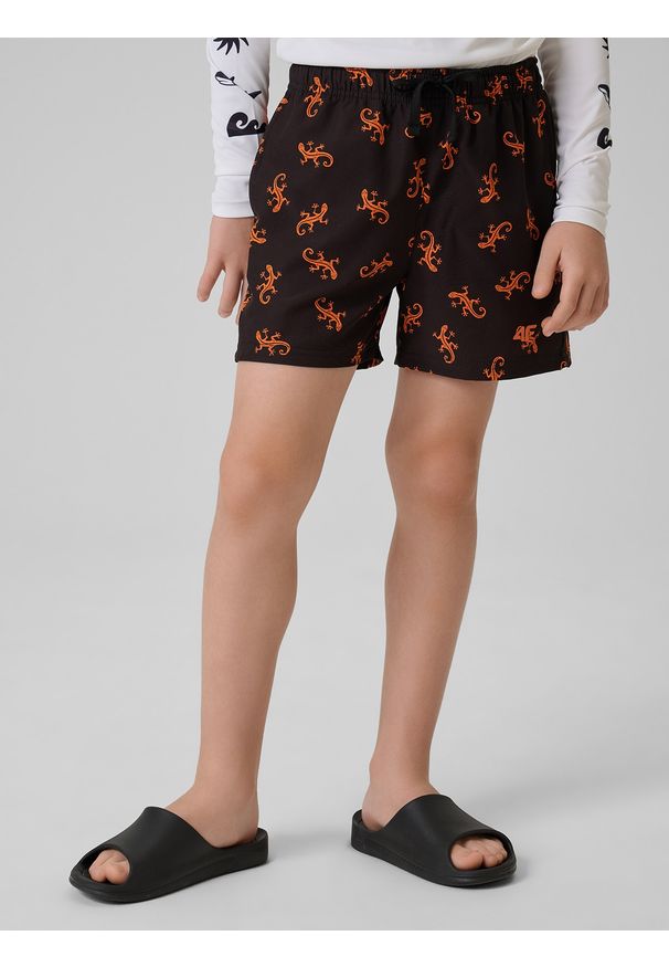 4f - 4F Spodenki plażowe boardshorty chłopięce - multikolor 122/128 (6-8 lat). Kolor: wielokolorowy