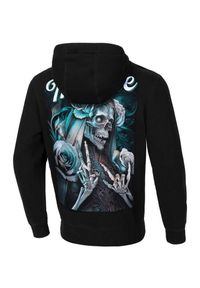 PITBULL - Bluza męska Pitbull z kapturem Santa Muerte. Typ kołnierza: kaptur. Kolor: czarny