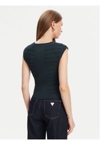 Guess Bluzka W5YR12 Z0130 Zielony Regular Fit. Kolor: zielony. Materiał: syntetyk #3