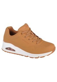 skechers - Buty do chodzenia damskie, Skechers Uno-Stand on Air. Zapięcie: sznurówki. Kolor: brązowy, wielokolorowy, beżowy. Materiał: syntetyk, materiał. Szerokość cholewki: normalna. Model: Skechers Sport. Sport: turystyka piesza