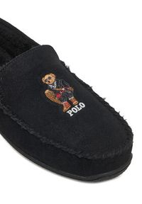 Polo Ralph Lauren Kapcie 843981600001 Czarny. Kolor: czarny. Materiał: zamsz, skóra #5