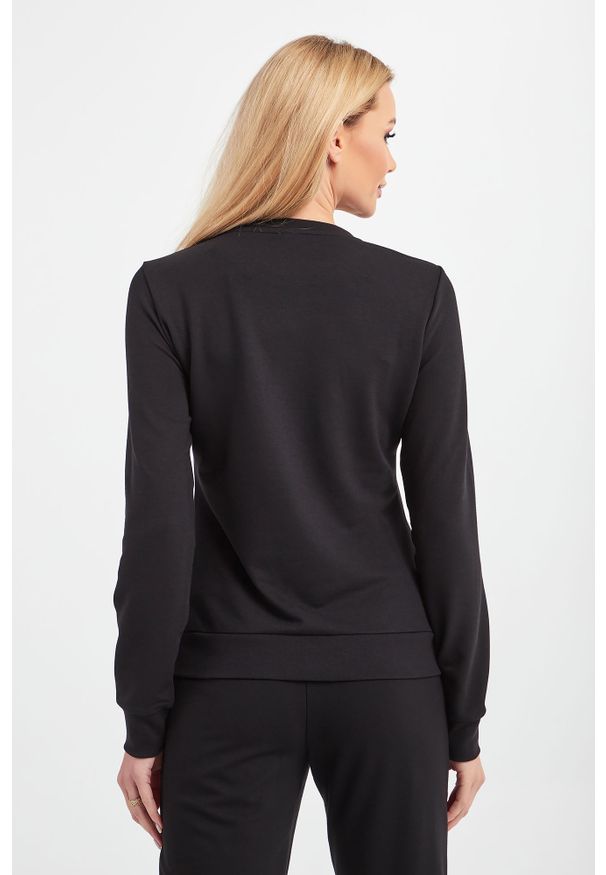 EA7 Emporio Armani - Bluza EA7 EMPORIO ARMANI. Długość: długie. Wzór: aplikacja, nadruk