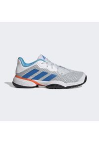 Adidas - Buty dziecięce adidas barricade tennis. Kolor: biały, wielokolorowy, niebieski