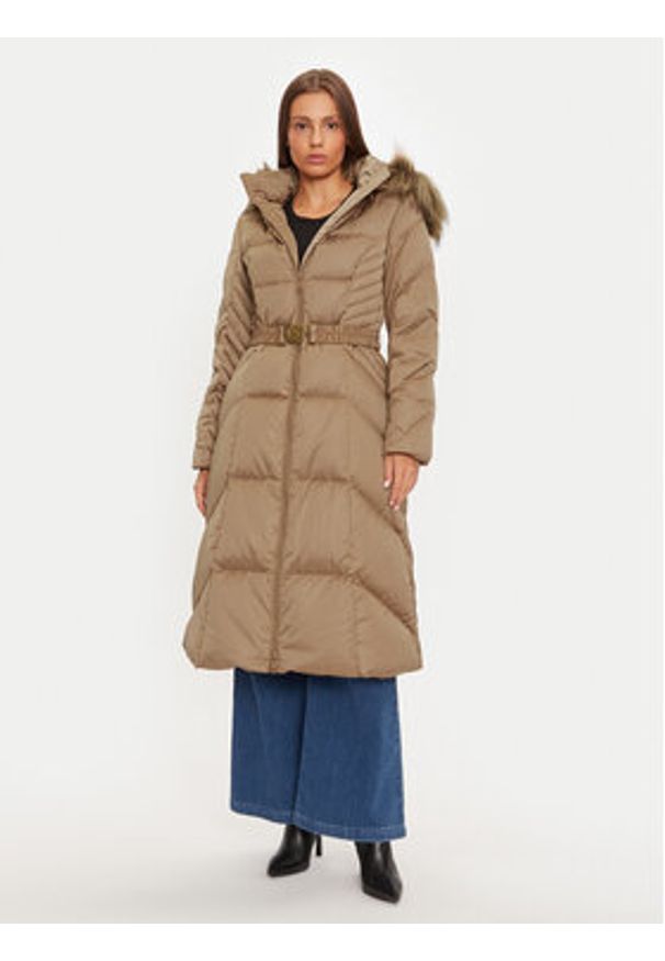 Guess Kurtka puchowa New Olga W4BL41 WEX52 Beżowy Regular Fit. Kolor: beżowy. Materiał: syntetyk