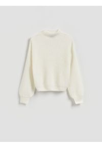 Reserved - Sweter z wełną - złamana biel. Materiał: wełna #1