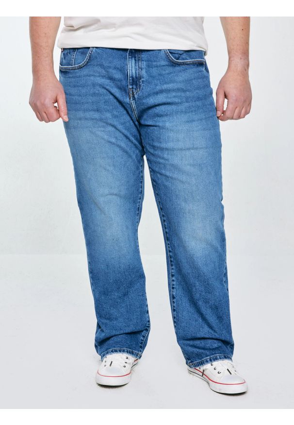 Big-Star - Jeansy męskie niebieskie Brandon 380. Okazja: na co dzień. Kolor: niebieski. Styl: klasyczny, casual