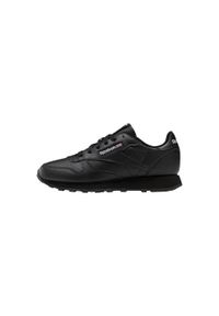 Reebok - Buty na co dzień młodzieżowe REEBOK CLASSIC LEATHER skóra. Okazja: na co dzień. Zapięcie: sznurówki. Kolor: czarny. Materiał: materiał, skóra. Szerokość cholewki: normalna. Model: Reebok Classic. Sport: turystyka piesza