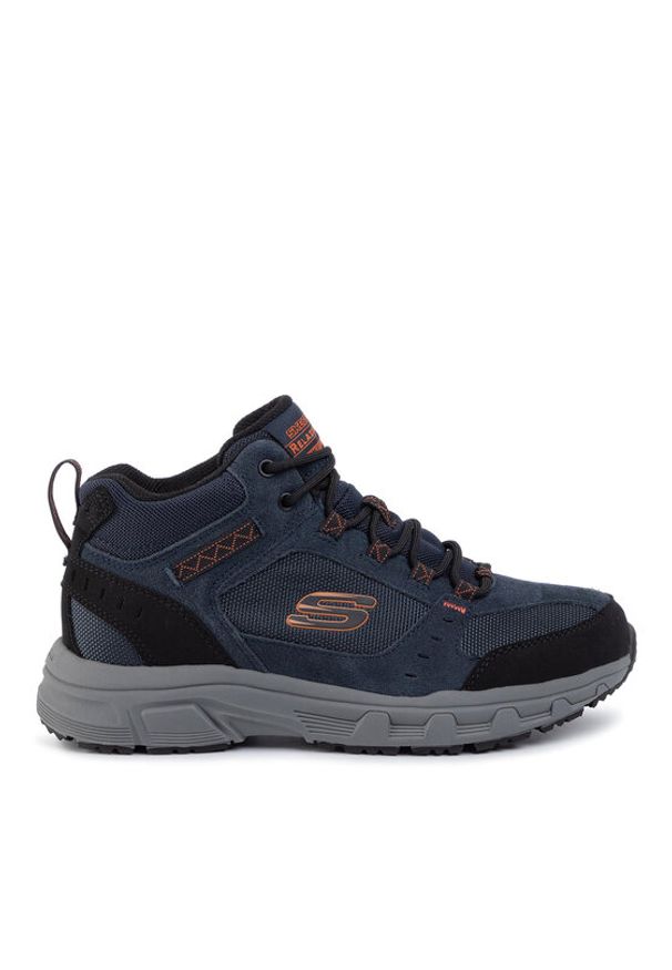 skechers - Skechers Trapery Ironhide 51895/NVOR Granatowy. Kolor: niebieski. Materiał: skóra, zamsz