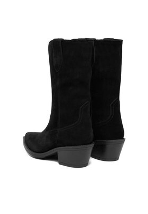 Badura Kowbojki EO-CAMILA-5031 Czarny. Kolor: czarny. Materiał: zamsz, skóra