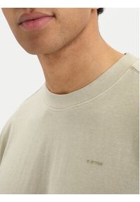 G-Star RAW - G-Star Raw T-Shirt Base D28588-E517 Beżowy Regular Fit. Kolor: beżowy. Materiał: bawełna #5