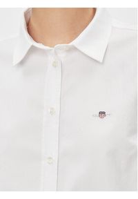 GANT - Gant Koszula Slim Stretch Oxford 4300141 Biały Slim Fit. Kolor: biały. Materiał: bawełna