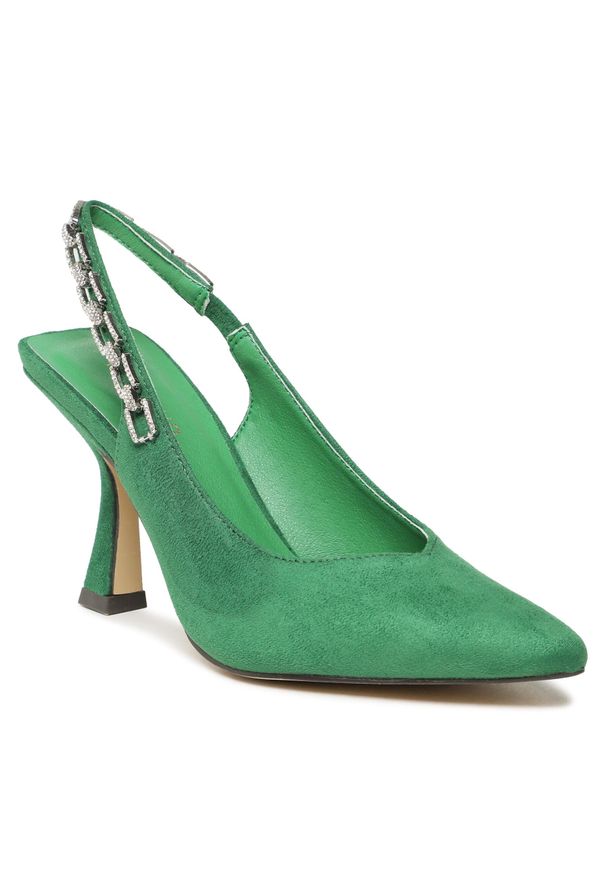 Szpilki Menbur 23810 11. Kolor: zielony. Obcas: na szpilce