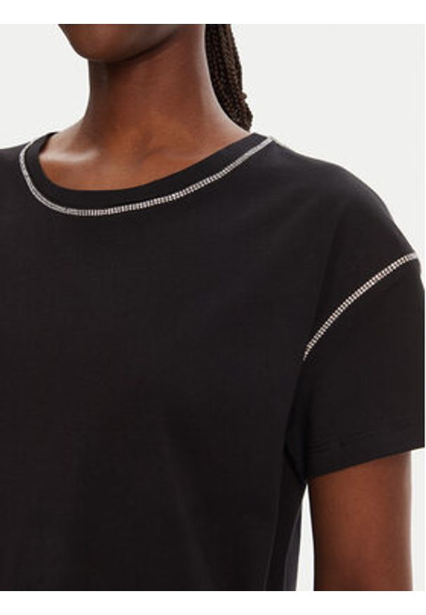 Liu Jo T-Shirt WA5148 J4893 Czarny Regular Fit. Kolor: czarny. Materiał: bawełna
