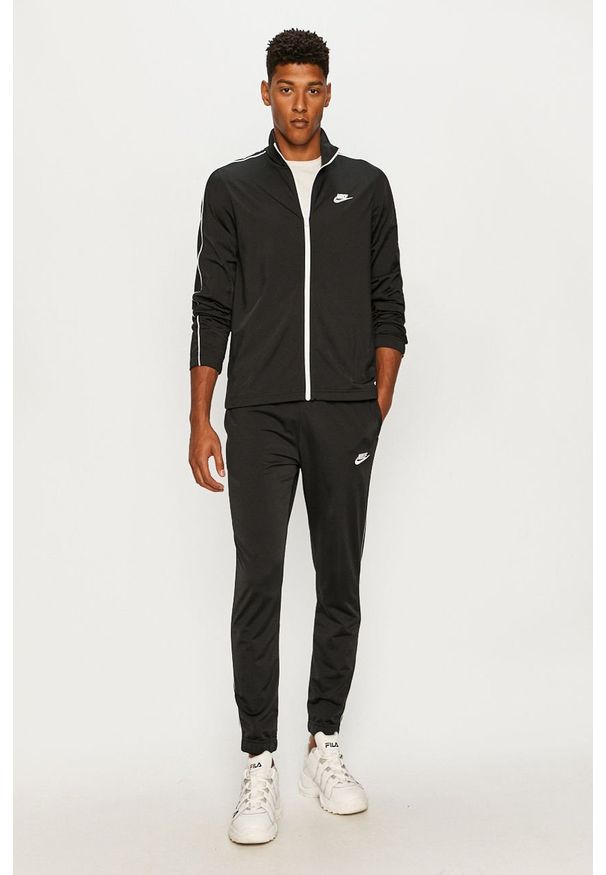 Nike Sportswear - Dres. Kolor: czarny. Materiał: dresówka. Wzór: gładki
