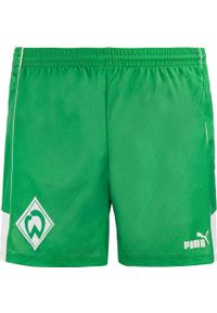 Puma Męskie Szorty Piłkarskie - Oddychające i Wydajne. Kolor: fioletowy. Materiał: poliester. Sport: piłka nożna