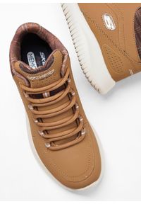 bonprix - Wysokie sneakersy Skechers z pianką memory. Kolor: brązowy #3