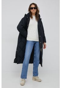 United Colors of Benetton kurtka puchowa damska kolor czarny zimowa oversize. Kolor: czarny. Materiał: puch. Sezon: zima #6