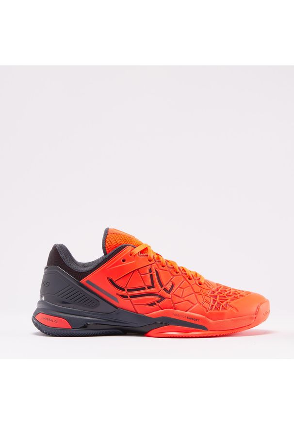 ARTENGO - Buty tenisowe męskie Artengo TS960 na mączkę ceglaną. Kolor: szary, wielokolorowy, pomarańczowy, czerwony, niebieski. Materiał: kauczuk, mesh. Szerokość cholewki: normalna. Sport: tenis