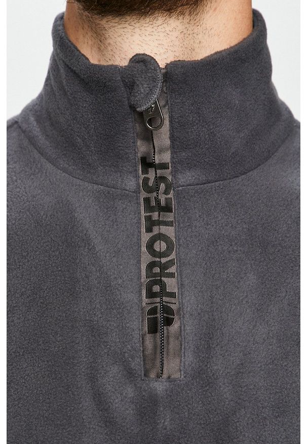 Protest - Bluza. Okazja: na co dzień. Kolor: niebieski. Materiał: dzianina. Długość: krótkie. Styl: casual