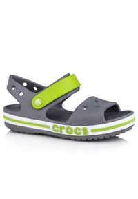 Dziecięce sandały sportowe Crocs CROCBAND. Kolor: biały, zielony, wielokolorowy, szary. Styl: sportowy