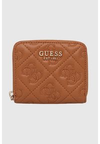 Guess - GUESS Brązowy portfel damski Adelasia. Kolor: brązowy. Materiał: skóra ekologiczna #4