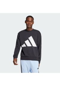 Adidas - Bluza Essentials Big Logo French Terry. Kolor: czarny, biały, wielokolorowy. Materiał: materiał. Sport: fitness