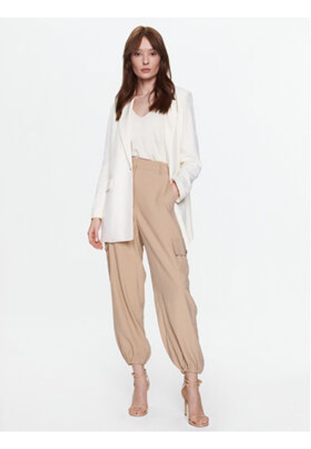 Salsa Marynarka 127401 Beżowy Regular Fit. Kolor: beżowy. Materiał: lyocell