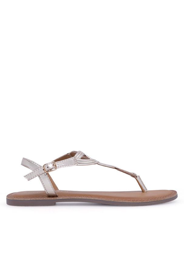 Sandały Sergio Bardi. Kolor: złoty