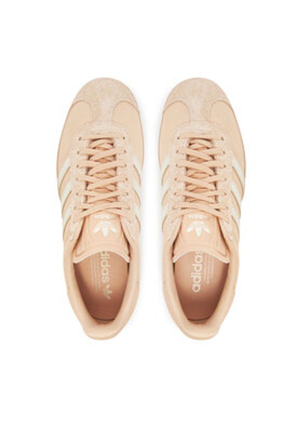 Adidas - adidas Sneakersy Gazelle JS1384 Beżowy. Kolor: beżowy. Materiał: skóra. Model: Adidas Gazelle