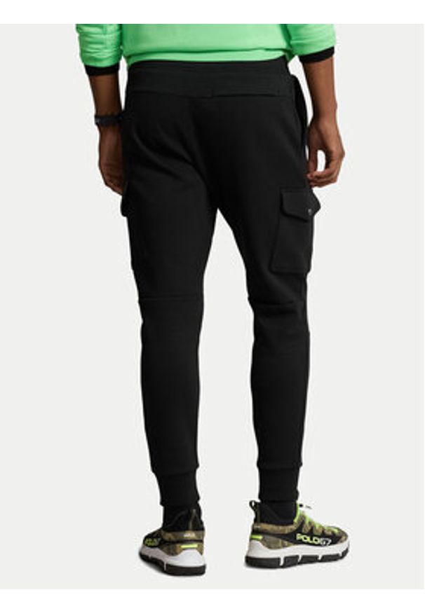 Polo Ralph Lauren Spodnie dresowe 710881522 Czarny Regular Fit. Kolor: czarny. Materiał: syntetyk, bawełna