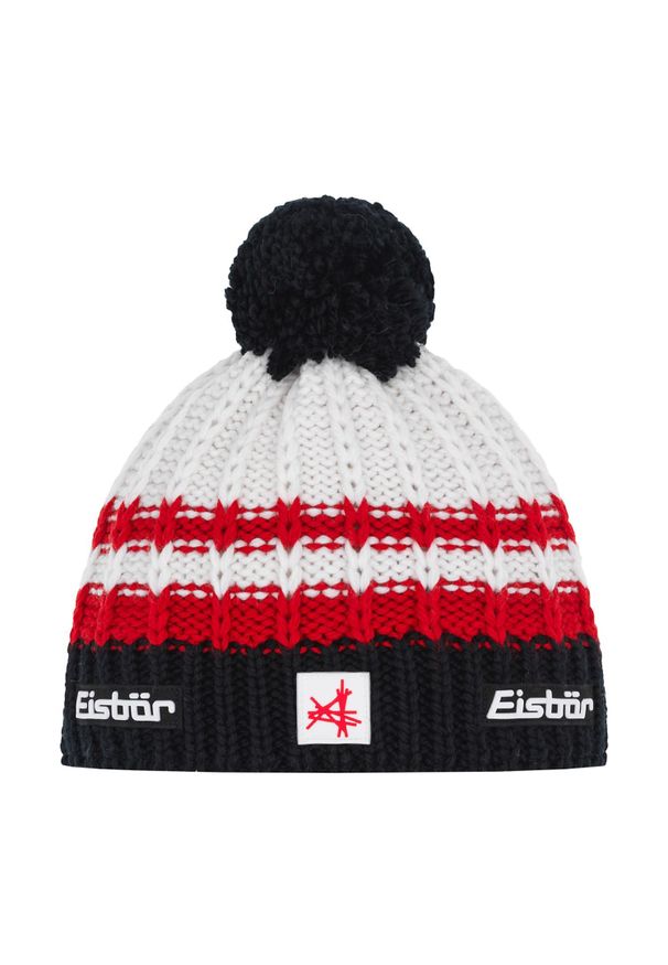 Czapka Eisbar Kova Pompon MÜ SA. Kolor: czarny, wielokolorowy, biały. Materiał: wełna. Styl: sportowy