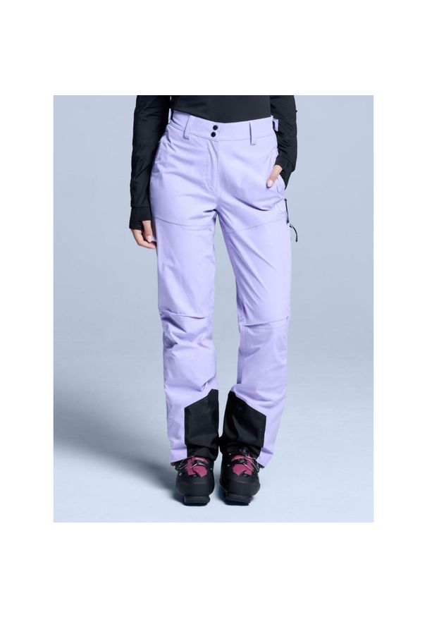 POEDERBAAS - Kurtka narciarska - Damska - Hardshell - Freeride 3L - Liliowa. Kolor: beżowy. Materiał: hardshell. Sezon: zima. Sport: narciarstwo