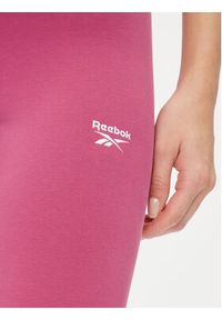 Reebok Legginsy IM4082 Różowy Slim Fit. Kolor: różowy. Materiał: bawełna #3