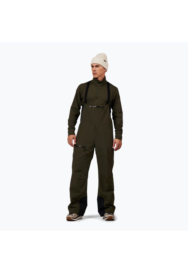 Spodnie narciarskie męskie Rossignol Outerlimits Insulated Bib. Kolor: zielony. Sezon: zima. Sport: narciarstwo