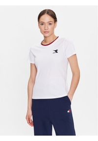 Diadora T-Shirt Tweener 102.179325 Biały Regular Fit. Kolor: biały. Materiał: bawełna