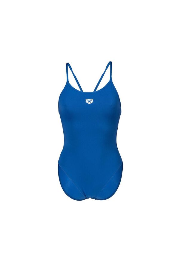 Damski kostium kąpielowy 1-częściowy Arena Solid. Kolor: wielokolorowy, niebieski, biały