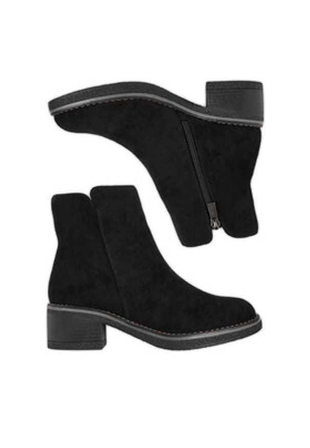 Clara Barson Botki CEO-LM13355-X06 Czarny. Kolor: czarny. Materiał: materiał