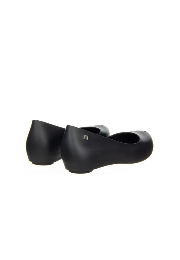 melissa - Baleriny Melissa Ultragirl Basic II AD Black Negro 010372, Czarny, Guma. Nosek buta: otwarty. Kolor: czarny. Materiał: tworzywo sztuczne. Sezon: lato. Obcas: na koturnie