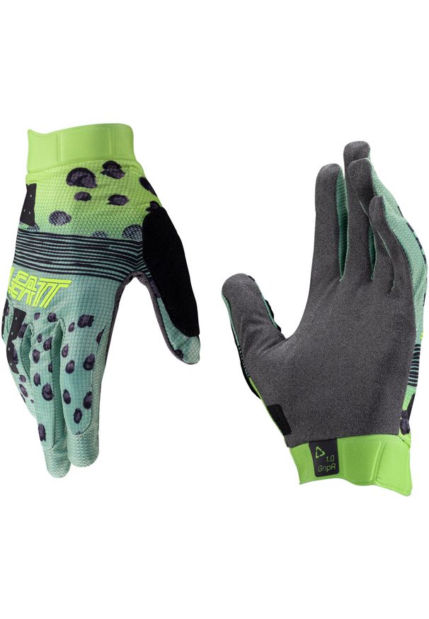 Rękawice rowerowe LEATT Glove MTB 1.0 GripR. Kolor: zielony, niebieski, wielokolorowy. Sport: kolarstwo