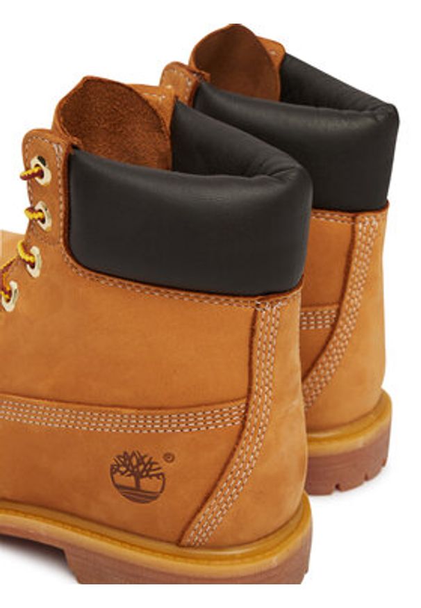 Timberland Trapery TB1103617131 Brązowy. Kolor: brązowy. Materiał: nubuk, skóra
