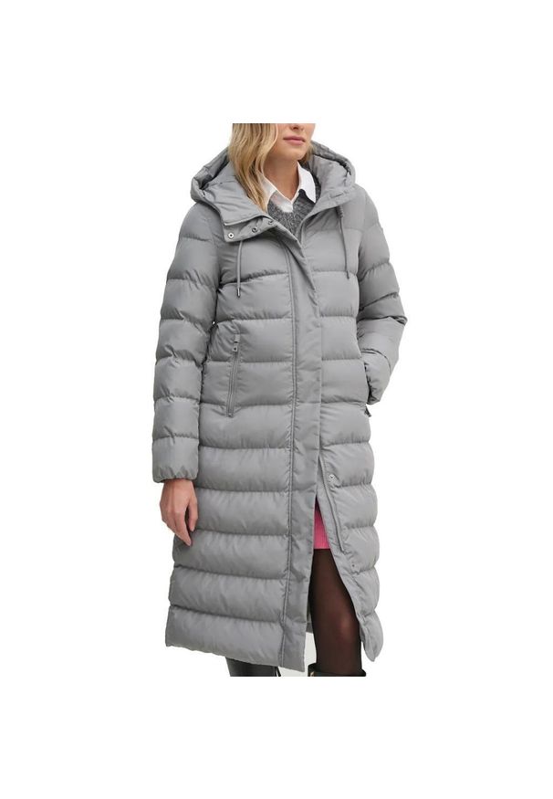 Geox - Kurtka GEOX W ANYLLA E Szary. Kolor: szary. Materiał: tkanina, puch. Sport: turystyka piesza