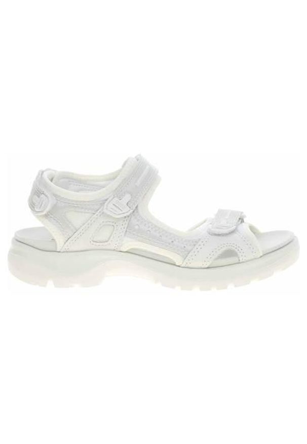 ecco - Buty do chodzenia damskie Ecco White-iridescent. Zapięcie: rzepy. Kolor: wielokolorowy. Materiał: syntetyk, tkanina, materiał. Sport: turystyka piesza