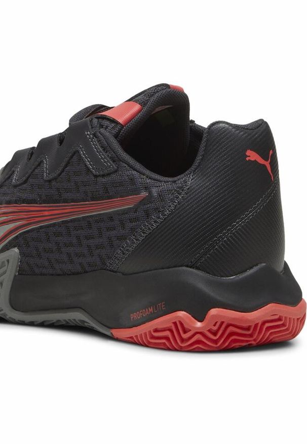 Puma - Buty do padla NOVA Elite PUMA Flat Dark Gray Black Medium Active Red. Kolor: czarny, szary, wielokolorowy. Sport: turystyka piesza