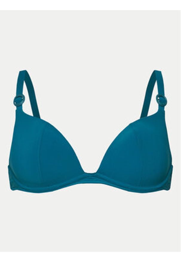 Chantelle Góra od bikini Celestial C12TNP Turkusowy. Kolor: turkusowy. Materiał: syntetyk