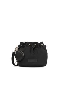Kazar - Czarna torebka worek z portmonetką. Kolor: czarny. Styl: elegancki, sportowy, klasyczny #1