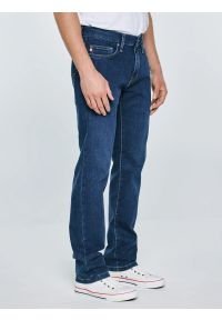 Big-Star - Jeansy męskie dopasowane granatowe Terry 499. Okazja: na co dzień. Stan: obniżony. Kolor: niebieski. Styl: casual #5
