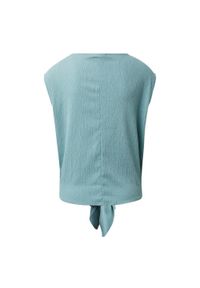 Koszulka turystyczna damska Tom Tailor Button Tee. Kolor: niebieski. Materiał: elastan, poliester