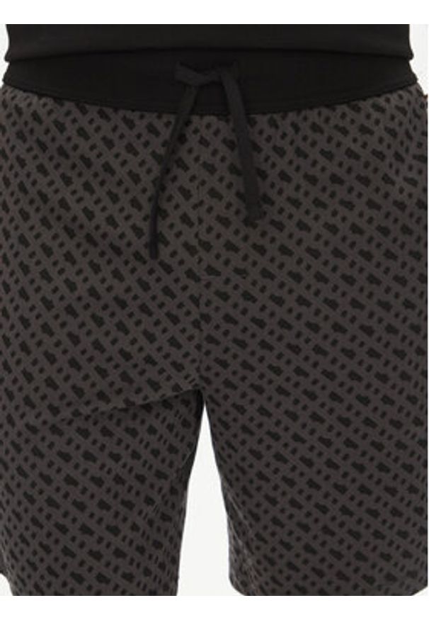 BOSS Piżama Relax 50540613 Czarny Regular Fit. Kolor: czarny. Materiał: bawełna